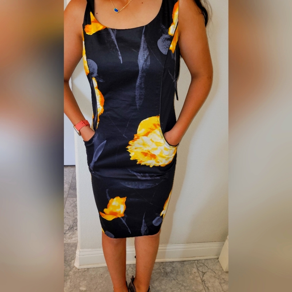 Cleo sunflower print dress